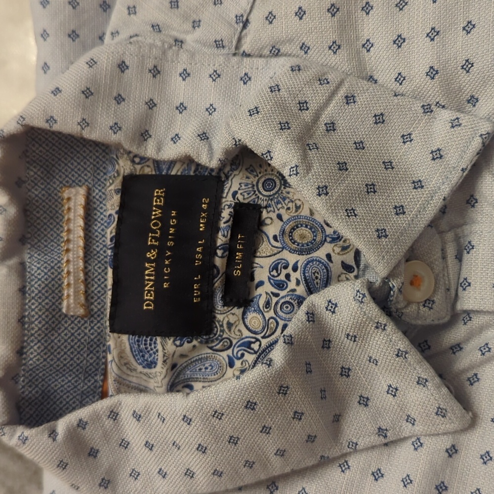 Denim & Flower slim fit Button-Down US L